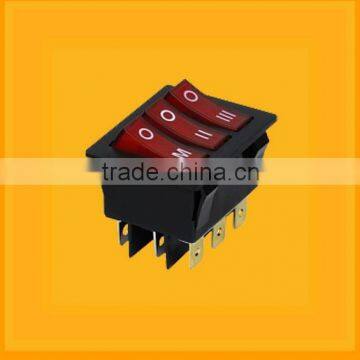 illuminated 9 pins rocker switch,t85 2pin mini on-off electromobile rocker switch