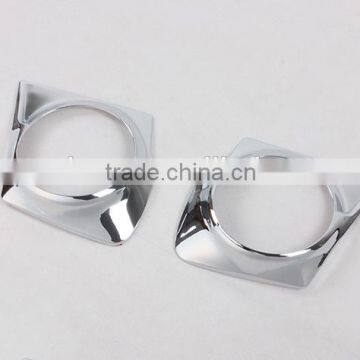 Front Fog Light Lamp Cover Trim 2 Pcs ABS Chrome For Triton L200 2015 Accessories photo-3