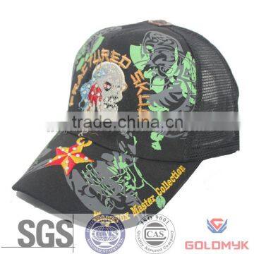 Cotton embroidery logo trucker cap