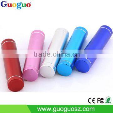 Mini Portable Power Bank 2600mah Lipstick battery Power Bank