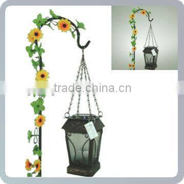 solar garden lantern with hook