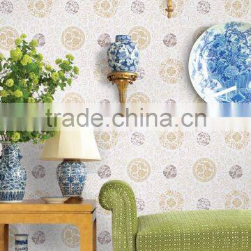 Big stocks Chinese design 3d effect wallpaper non woven wallpaper