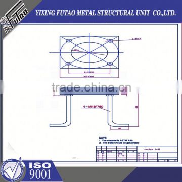 High quality galvanized lamp pole 3-15mtrs