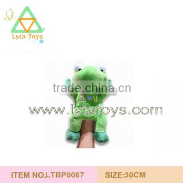 New Design Plush Frog Hand Puppet Toy