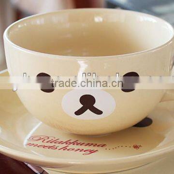 Espresso Cup and Saucer cartoon ceramic coffee cup