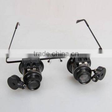 new high precision high quality Jeweler Watch Repair 20X Magnifying Magnifier LED Light Eye Glass