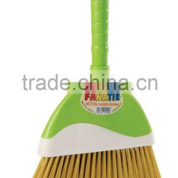 Plastic Broom With Middle Size Handle - Easy to Use