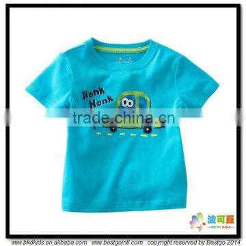 BKD combed cotton blue baby print t-shirt