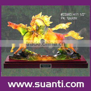 Horse polyresin statue