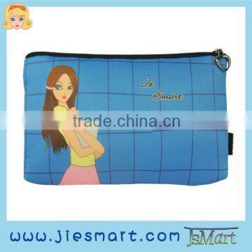 JSMART Student deep blue cosmetic bag lovefoto customized