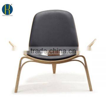 Danish Modern Design Shell Accent Chair Black Retro Classic Black HY2007 photo-2