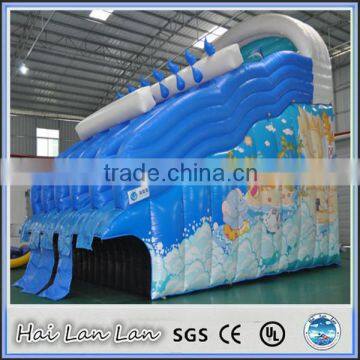 2015 hot sale plastic playground balls titanic inflatable slide for children