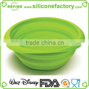 Kitchen tools - silicone collapsible colander for food