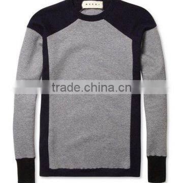 Stylish Paneled Fleece Sweat Shirt