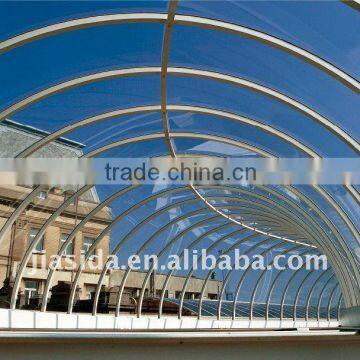 clear polycarbonate roofing sheet/PC roofing sheet/PC solid sheet