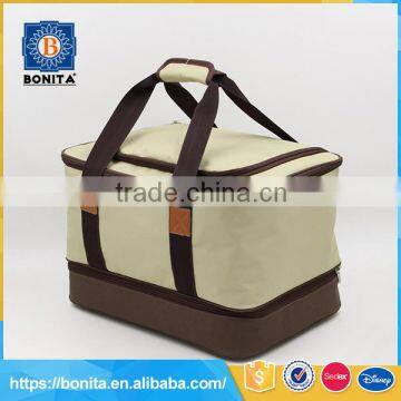 Daily Work Shoulder Nylon Insulated Lunch Portable Cooler Bag photo-2