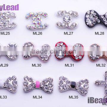 hot sale 3D nail metal with rhinestone