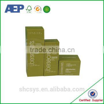 High Quality Paper Foldable Cosmetics Packaging for Skincare
