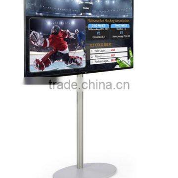 49" 1080p SuperSignTV w/ Content Software & Stand w/ Tilting Bracket - Silver