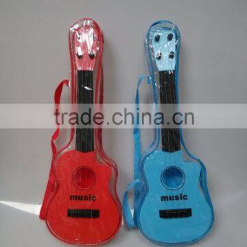 Musical instrument guitar toys cartoon intelligence guitar with light.Plastic toy Simulation 4-string guitar toys