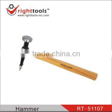 Plated-work repair hammer w/wooden handle