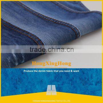 NO.695 color blue Yarn Dyed polyester-cotton fabric denim stocklot with low price