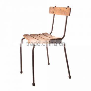 iron rustic classic wood chair , Wood and Iron Primary Chairs