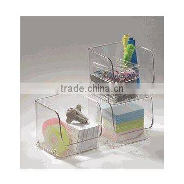 Clear Acrylic Stacking Organizer Bin