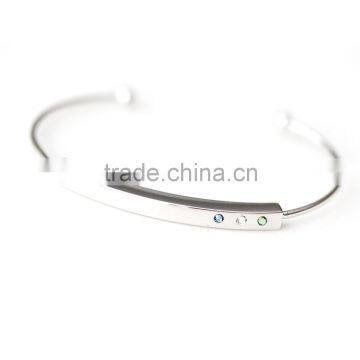 Trade assurance stainless steel expandable bangle simple gold bangle designs