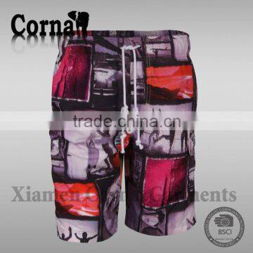 Colorful fashion custom cheap price beach new summer sexy xxx mens surfing beach shorts