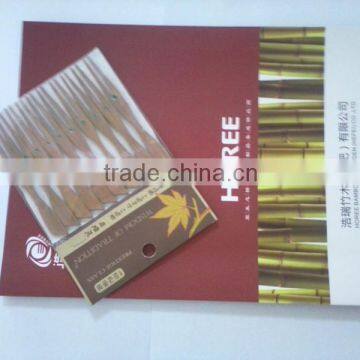 disposable bamboo made party fruit fork