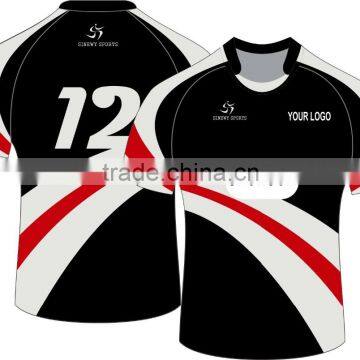 High quality sublimation custom rugby jersey 2016