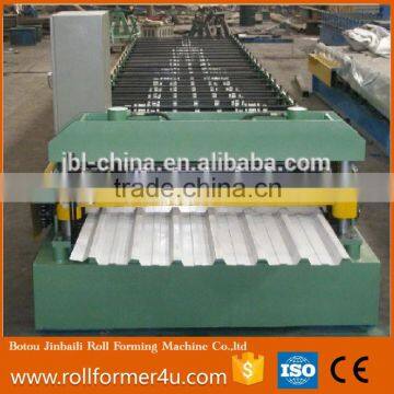 color steel galvanized metal aluminum glazed trapezoidal tile sheet roof wall panel roll forming machine