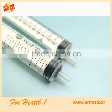 disposable sterile all size syringe with needle three-part with caps