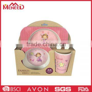 Market popular eco-friendly food safety bamboo children set