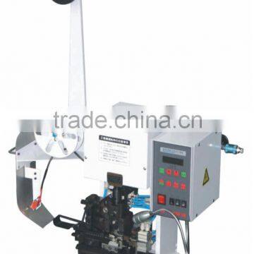 High speed silense striping and crimping machine