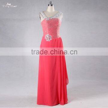 RSE715 Strong Fuschia Crystal Embellishments For 2016 Free Shipping Prom Dress Long