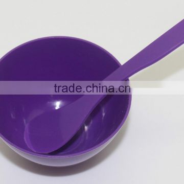 Hot Sale Purple Mask bowl tools mask spoon PP plastic Facial mask bowl with low price