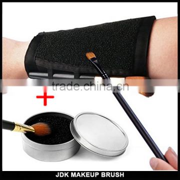 Handy Makeup Brush Color Switch sponge JDK Makeup Brush Color Removal Armband Cosmetic brush cleaner