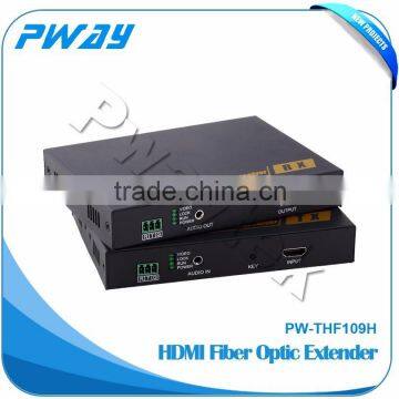 2016 Newest 10KM HDMI Fiber optical converter with external audio and RS232 signal transmission support 1080P@60Hz