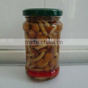 marinated Nameko mushroom in glass jar