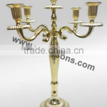 New Design Weddings Gold Candelabras Centerpiece And 8 Arms Gold Candelabra With Gold Bowl