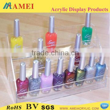 hot sell clear acrylic nail polish display