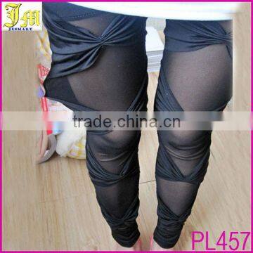 Lady Girls Sexy Ripped Sexy Stretch Vintage Tights Legging Pants Black Leggings Wholesale