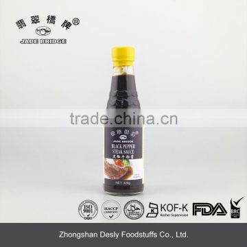 High quality black pepper steak sauce 320g