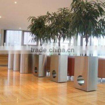 stainless steel oblong flowerpot