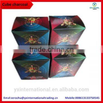 25*25*15mm cube shisha coal machine made charcoal