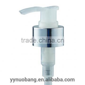 Non spill aluminum-plastic 28/410 lotion pump,lotion dispenser pump ,sprayer pump for lotion bottle or body lotion bottle