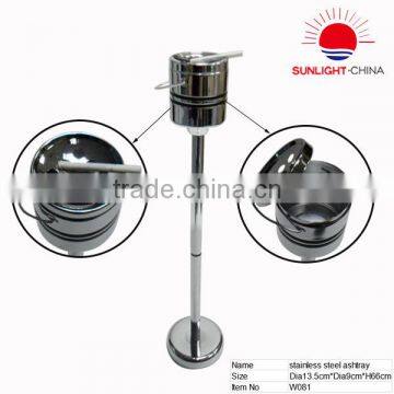 Hotselling stand stainless steel ashtray bin, commercial stainless steel waste bin