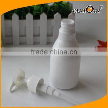 PET Material White 250ml Plastic Lotion Bottle With Pump Dispenser photo-2